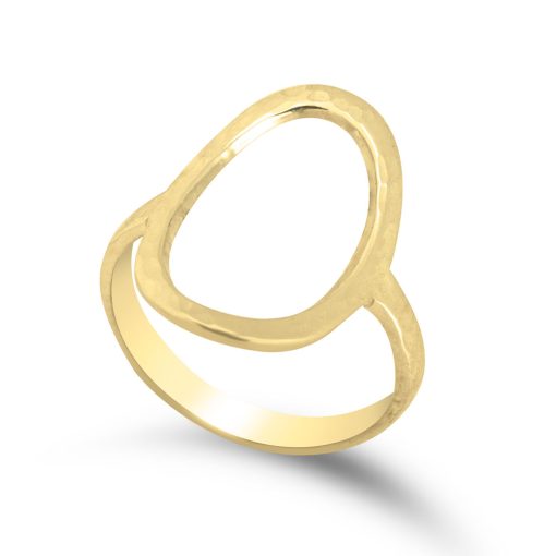 Bague Martelée Minimaliste