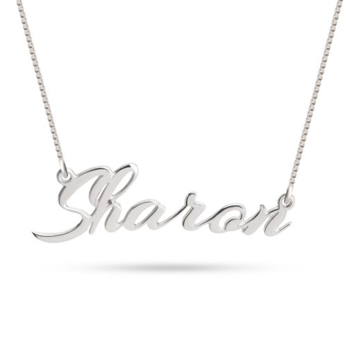 Collier Prénom Lettres Cursives Tendance