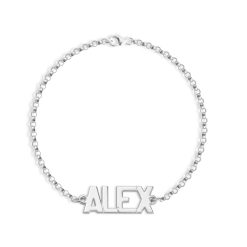 Capital Custom Name Bracelet